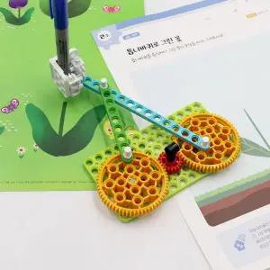꽃잎 TIE286Q5 그리기 블록 톱니바퀴 과학 실험 키트