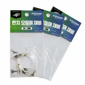 한치 쭈꾸미 낚시 미끼 채비 세트 유동식 오징어 채비