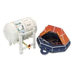 3D입체퍼즐 VJU994U1 해양안전 구명뗏목 구명조끼 형 만들기