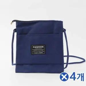 TBZ 데일리 미니 크로스 캔버스백 다크블루x4개 미니가방