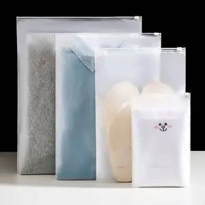 TBZ 수납 반투명지퍼백 미니 비닐 봉투 파우치 18x20cm