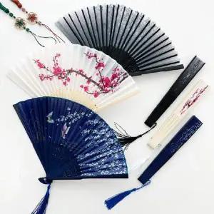 [에이치플러스몰]WL (이거찜) 고급 대나무 전통 부채 합죽선 무용부채 오죽선