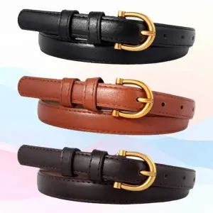 [에이치플러스몰]WL 여성 벨트 패션 허리띠 원피스 커피 브라운 블랙