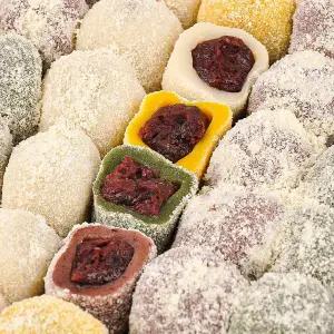 [푸르젠][팜투맘] 쫀득한 모찌 4색 찹쌀떡 1.4kg (40g 35개입)