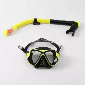 TBZ 물놀이 필수품 고급 잠수경 스노쿨링세트 옐로우