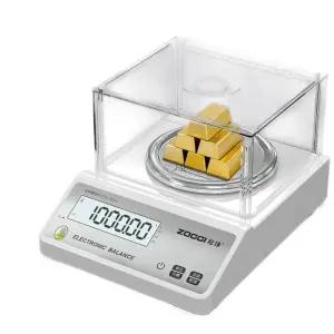 정밀저울 0.001g 초정밀 실험용 사각형 플레이트 사각판 보석