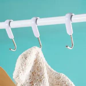 소품 걸이 스텐 7P 회전 S고리 압축봉 후크 주방 욕실