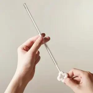 실리콘 세척솔 빨대 물병 스트로 청소솔