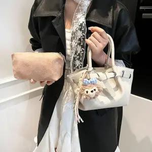 레더 파우치 토트 크로스백 WFJ65CM