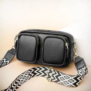 소가죽투포켓 크로스백 WFJ65BJ