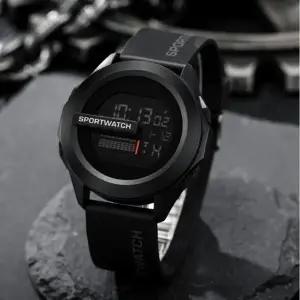 방수스포츠시계 스즈키 방수 전자 손목시계 스톱워치 스포츠시계 블랙 전자스포츠시계