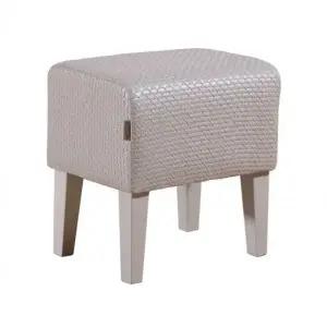 가구산책 아이보리 원목 보조의자 화장대 간이스툴 B2446