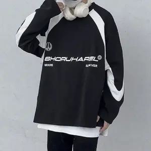 캐주얼 스트릿 롱슬리브 레터링 긴팔티셔츠 IS-GW03