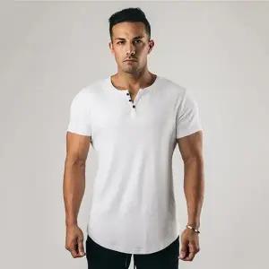 남성 베이직 디자인 헨리넥 슬림핏 반팔티 IS-ST21