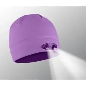 캡랜턴 여성 LED 랜턴 비니 모자 퍼플 48루멘 야간 등산 1P
