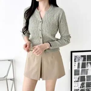 꽈배기 하프케이블 여성 러블리 가디건 SD-251034