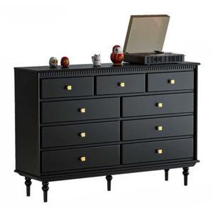 5단대형원목서랍장 블랙 5단서랍장1000 빅와이드 서랍장 대용량 속깊은 깊은