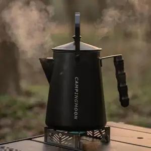 캠핑용품 캠핑 스텐 캠프파이어용 주전자 블랙 케틀 1.86L 1P