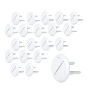 국산 대용량 원터치 콘센트 보호 안전 커버 20P 2구 덮개 스위치 방수 벽가리개 전기 전등 아크릴 손때방지