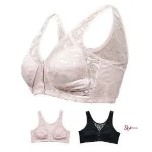 국산 앞후크 빅사이즈 인견브라 노와이어 엄마 앞버튼 수유브라 똑딱이 브래지어 할머니bcd605