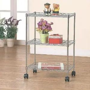 조립식앵글 이동식트롤리 수납함 틈새 모듈 팬트리 3단 철제 선반