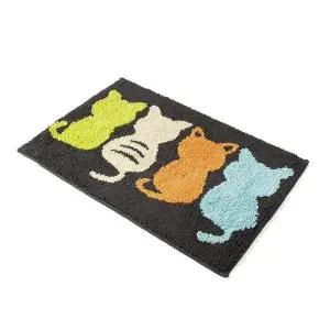 [에이치플러스몰]TBZ 다크그레이 인테리어 고양이 발매트 베란다매트