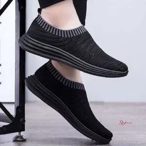 남성 신발 발편한 니트 슬립온 운동화 끈없는 단화mno034