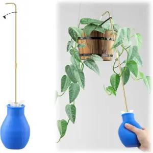 식물 걸이용 드레유 스퀴즈 병 19인치 길이의 스파우트 물뿌리개 실내/외 대안 바구니 정밀 스프링클러