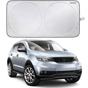 DE ERT 윈드실드 선쉐이드 자동차 트럭 자동차를 차단제 그늘이 중형 윈드실드를 위한 SUV 유지 전면 반사 시원하게 실내 자외선