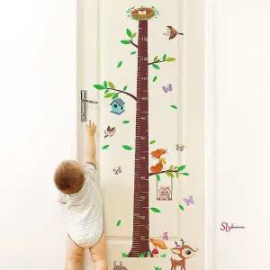 느낌상점 키재기 심플한 아기 과일 고양이 스티커vwx976