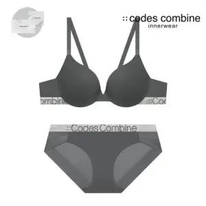 매장정품 CODES COMBINE 코데즈컴바인 [선물포장]아웃밴드시크릿베이직브라팬티세트CDWBRBP911DGY 1318538
