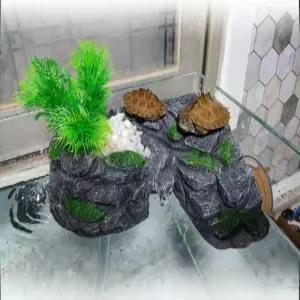 거북이 육지 놀이터 반수생 은신처 꾸미기 어항