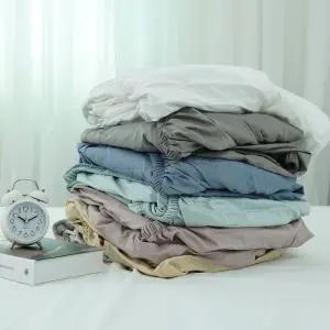 [르헤브] 밀크티 코마사 순면 홑겹 매트리스 커버 (SS/슈퍼싱글)