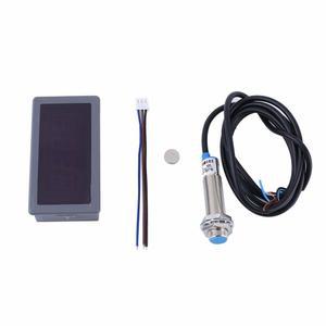 동커 디지털 LED 타코미터 AC 110V 스위치 속도계 근접 220V 4비트 센서 고정밀