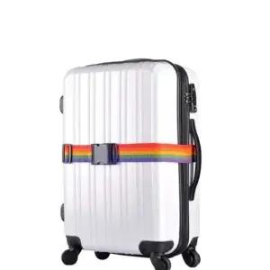 캐리어밴드 여행 가방벨트 오픈방지 레인보우 여행 가방 캐리어 케리어 밴드 벨트 스트랩 무지개 잠금