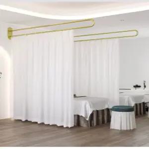 마사지샵 가림천 커튼봉 반영구샵 미용 침상 천장 네일샵 병원 커튼 곡선형