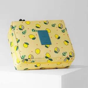 화장품파우치 대형 천 백인백 가방 옐로우
