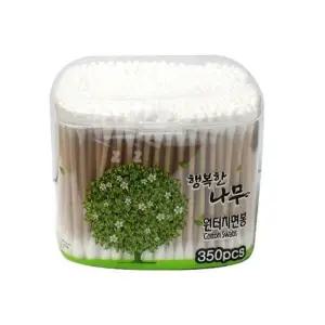 [에스에스_62]행복 양쪽면봉 튼튼나무 화장면봉 350개입
