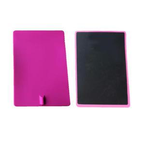 4개의 분홍색 재사용 가능 14X20cm 대형 실리콘 전극 패드 EMS 및 수십 미세 전류에 비 젤 탄소 고무