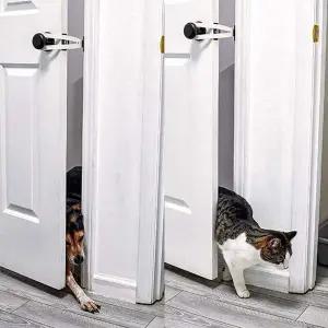 예홈펫 고양이 강아지 펫도어 안전문 도어 스토퍼