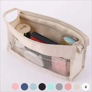 소지품 화장품 여행용 수납 세면도구 가방 메쉬파우치
