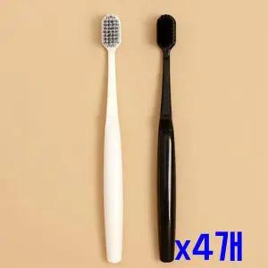 TBZ 미세모 틈새양치 간편 칫솔 2p세트(블랙화이트) x4개