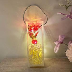 금박 장미 LED 컬러풀 데스크탑용 선물 발렌타인데이 상자
