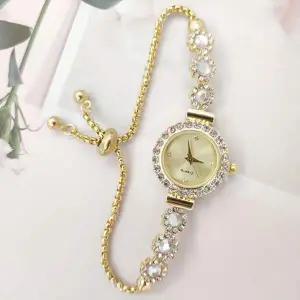 안젤라 슬라이드 여성 손목시계 골드 여성용손목시계