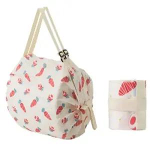 휴대용 마트 접이식 장바구니 에코백 여행용 아코디언