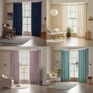 [비케이엠_63]아일렛형 긴창 커튼 1장 거실형 3중직 고밀도