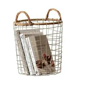 철제 식물 정리 소품 수납바구니 양동이 소형 스텐