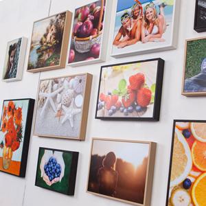 액자M 100% 수작업 WOOD 슬림액자+사진인화