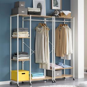 르네 행거 일반형/ 4단 수납선반/ 셔츠 남방 스탠드옷걸이 수납행거/ 이동형 외투걸이