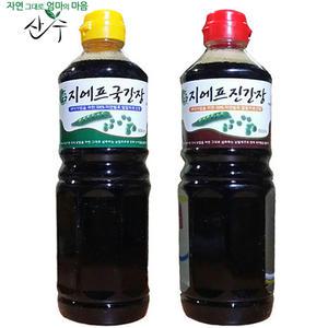 [지에프] 진간장/국간장 (900ml) 자연숙성 국산콩 전통/조선간장